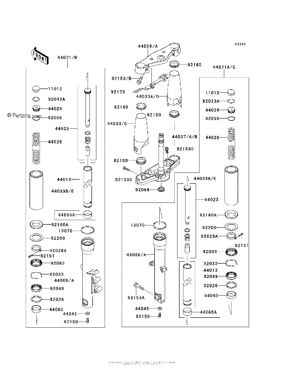 Diagrama de FRONT FORK