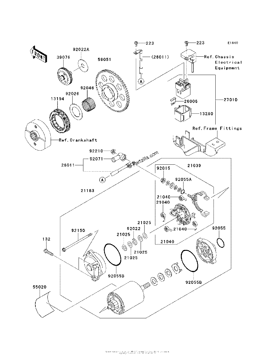 Diagrama de STARTER MOTOR
