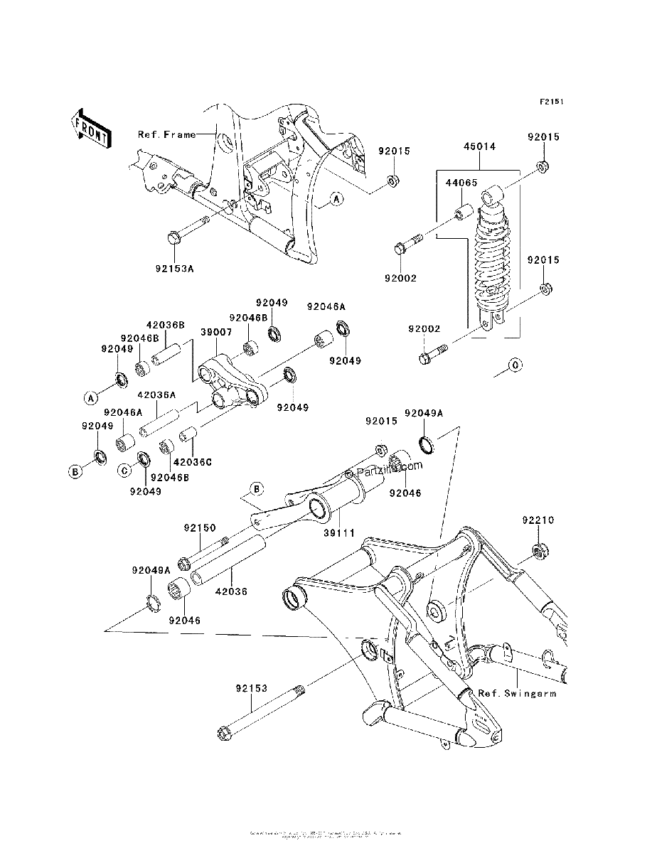 Diagrama de SUSPENSION SHOCK ABSORBER