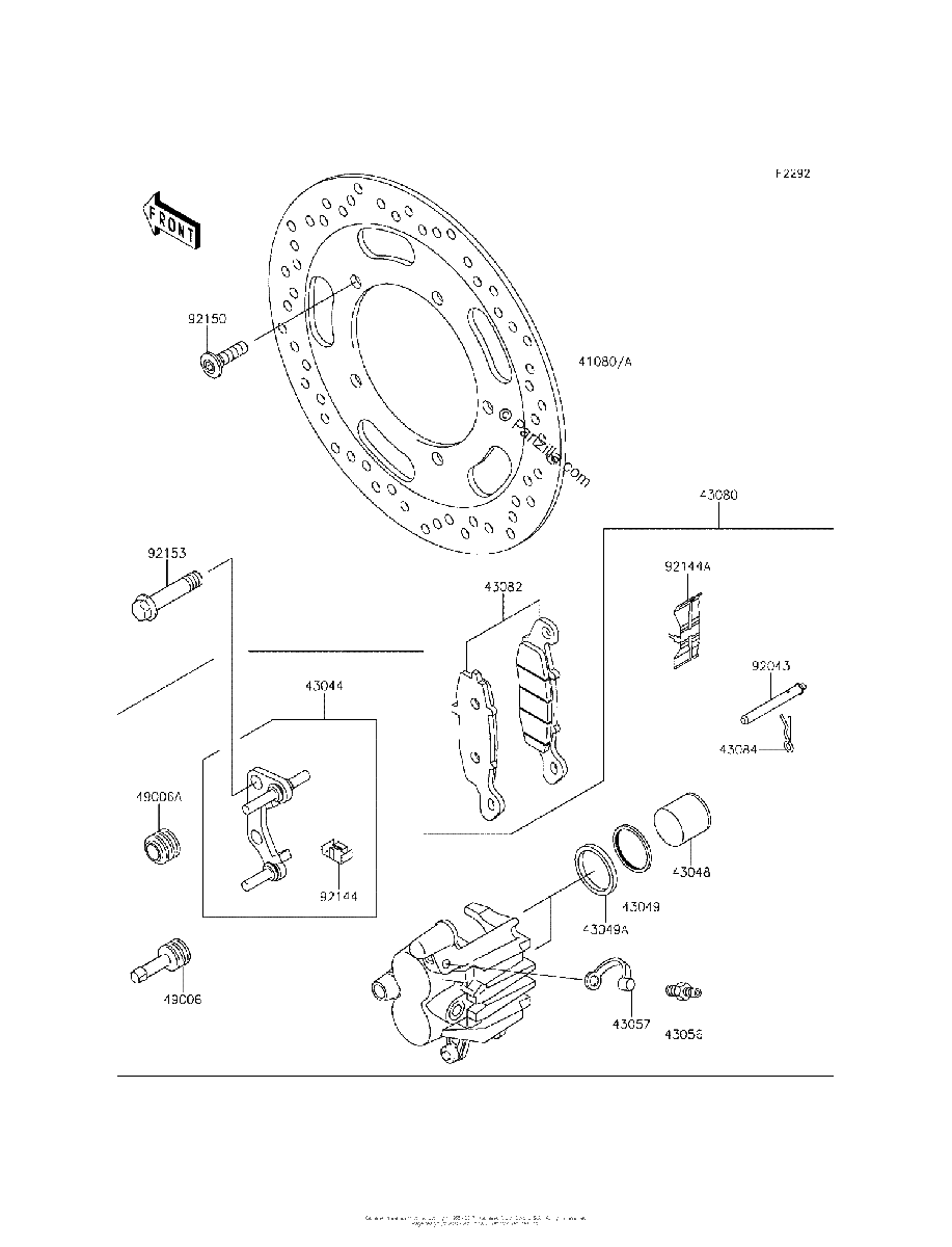 Diagrama de FRONT BRAKE