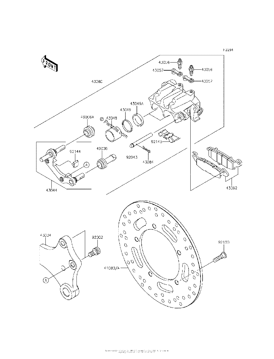 Diagrama de REAR BRAKE