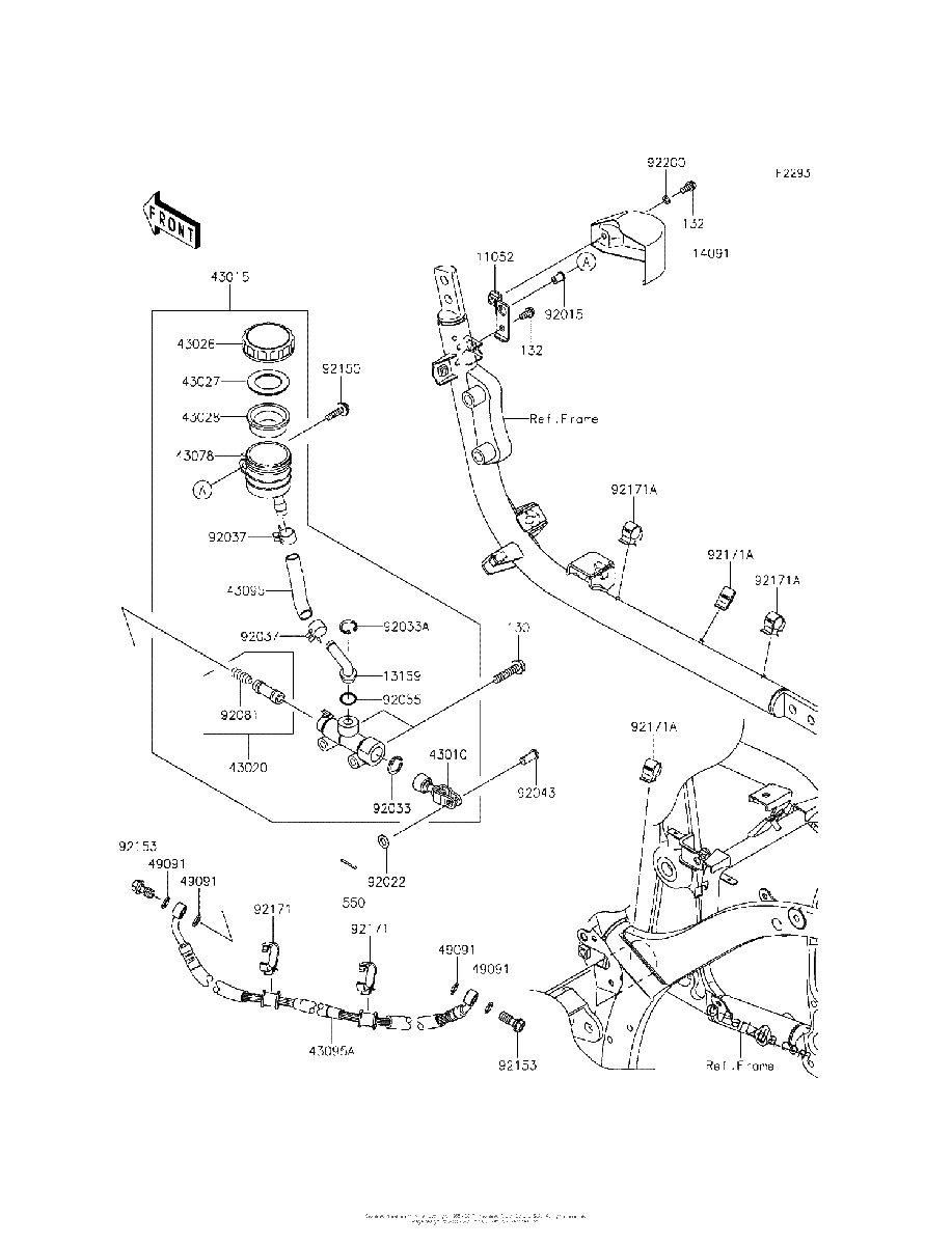 Diagrama de REAR MASTER CYLINDER