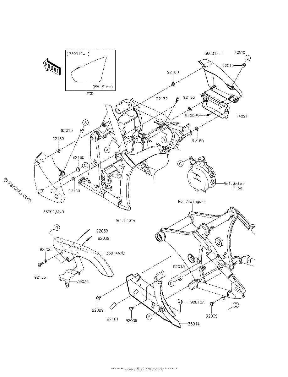 Diagrama de SIDE COVERS CHAIN COVER