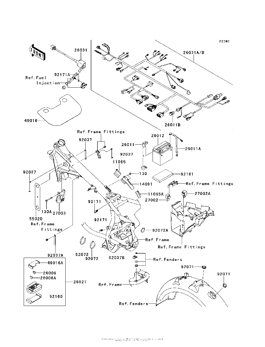 Diagrama de CHASSIS ELECTRICAL EQUIPMENT