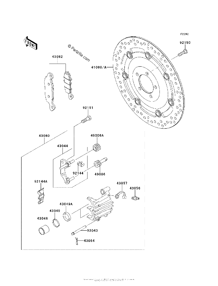 Diagrama de FRONT BRAKE