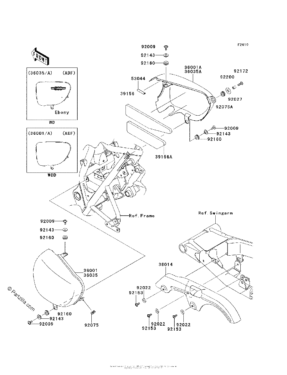 Diagrama de SIDE COVERS CHAIN COVER ADF AEF