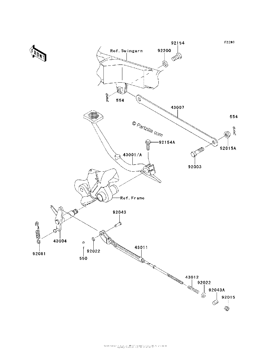 Diagrama de BRAKE PEDAL