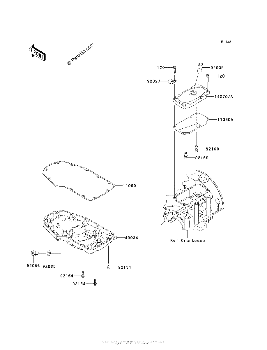 Diagrama de BREATHER COVER OIL PAN