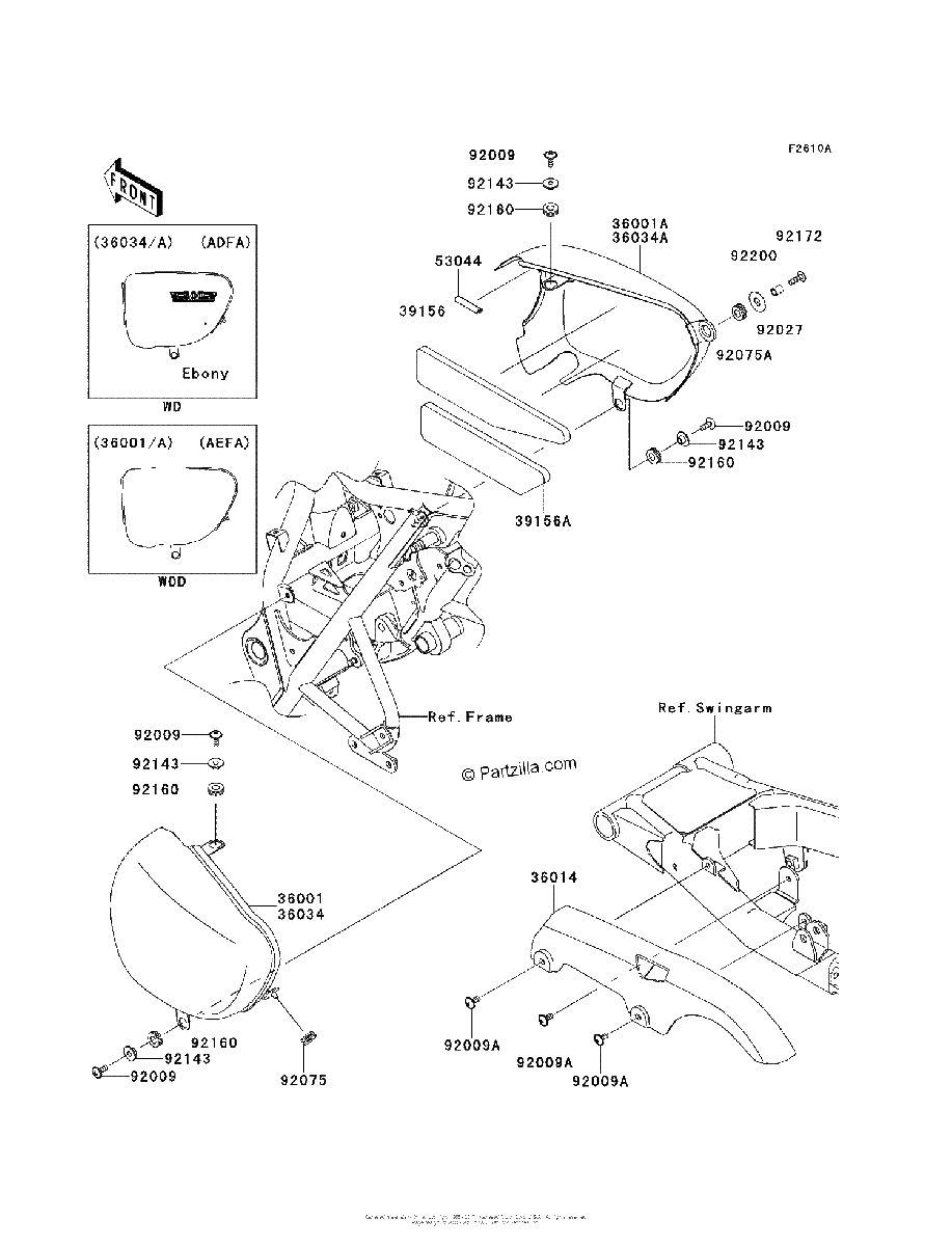 Diagrama de SIDE COVERS CHAIN COVER ADFA AEFA