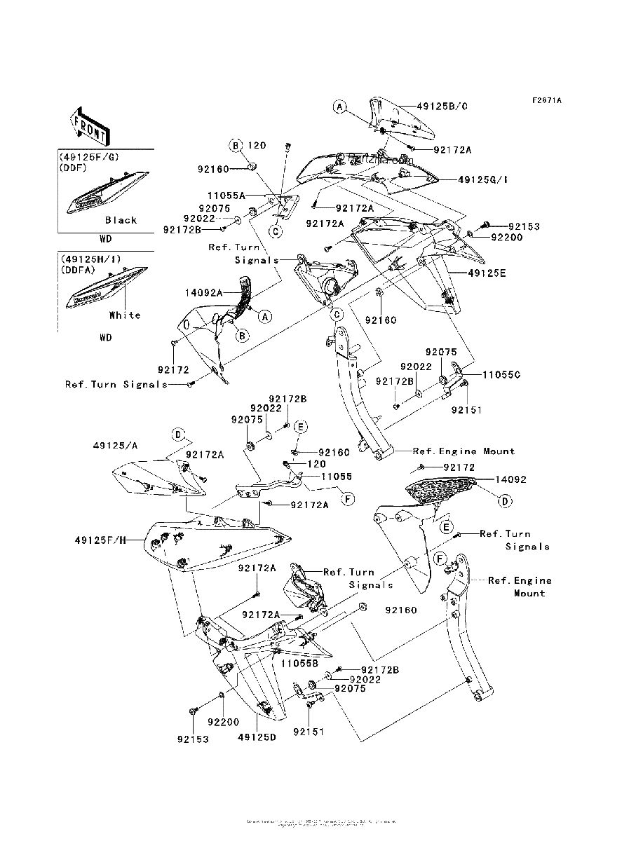 Diagrama de COWLING CENTER DDF DDFA