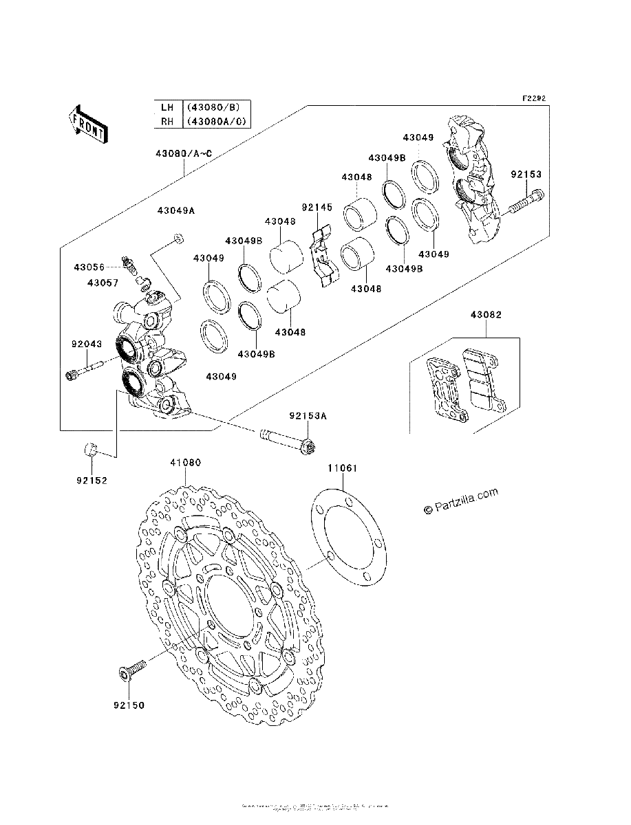 Diagrama de FRONT BRAKE