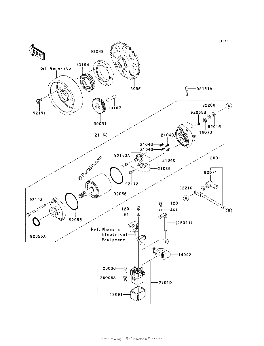 Diagrama de STARTER MOTOR