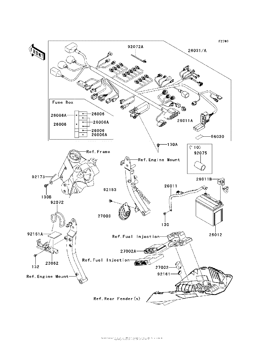 Diagrama de CHASSIS ELECTRICAL EQUIPMENT