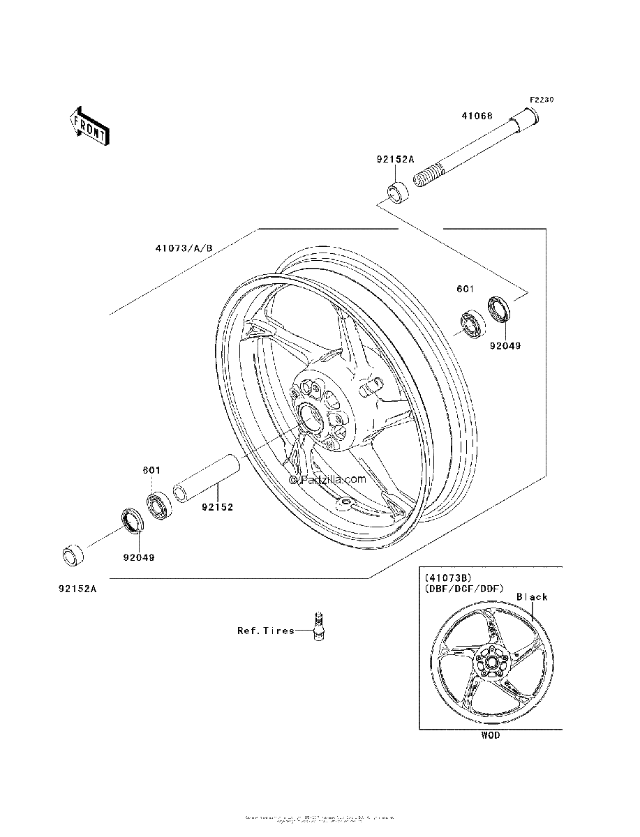 Diagrama de FRONT WHEEL
