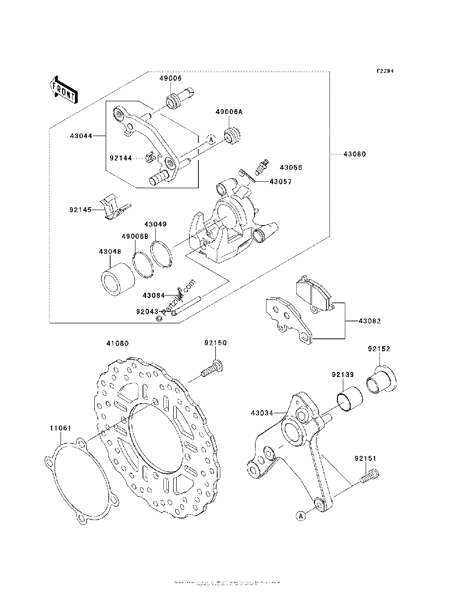 Diagrama de REAR BRAKE