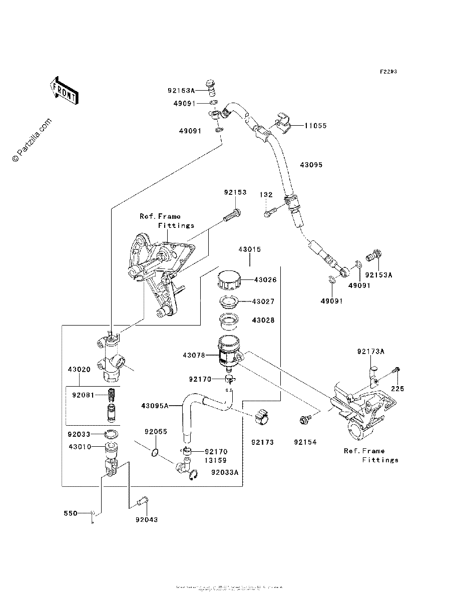 Diagrama de REAR MASTER CYLINDER