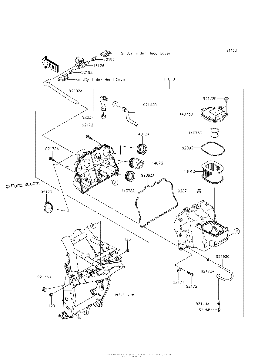 Diagrama de AIR CLEANER