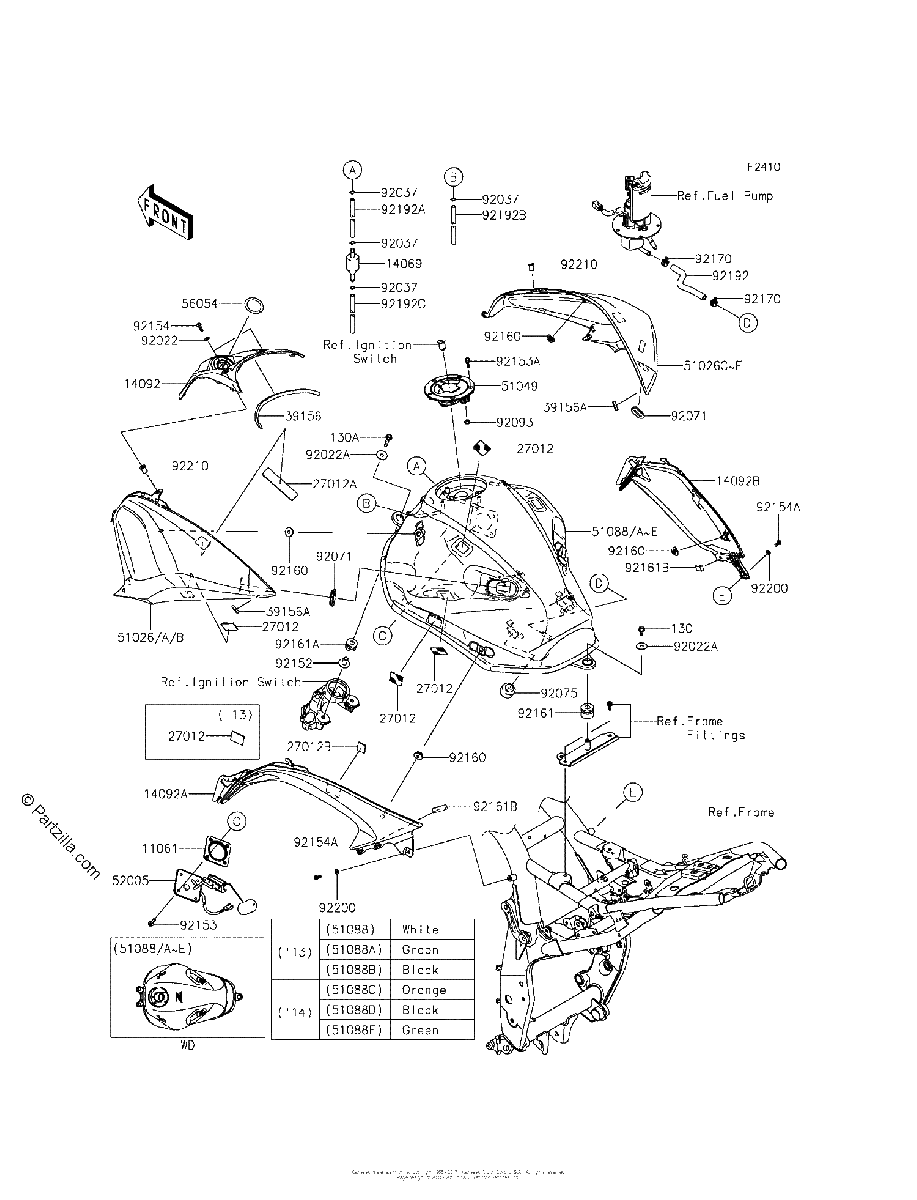 Diagrama de FUEL TANK ADS AEF