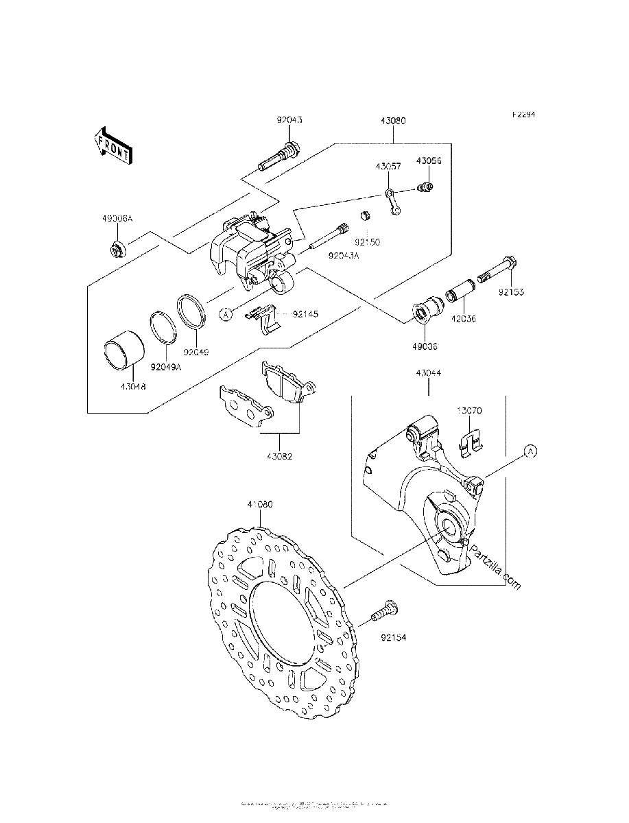 Diagrama de REAR BRAKE