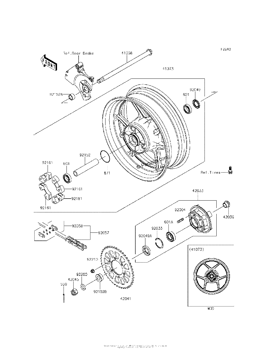 Diagrama de REAR HUB