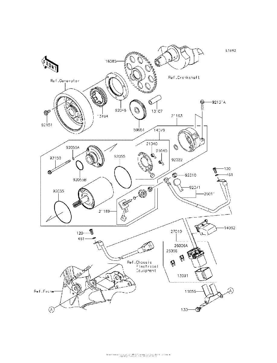 Diagrama de STARTER MOTOR