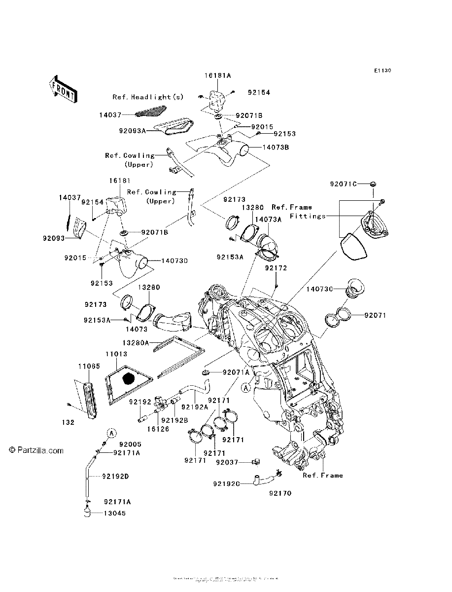 Diagrama de AIR CLEANER