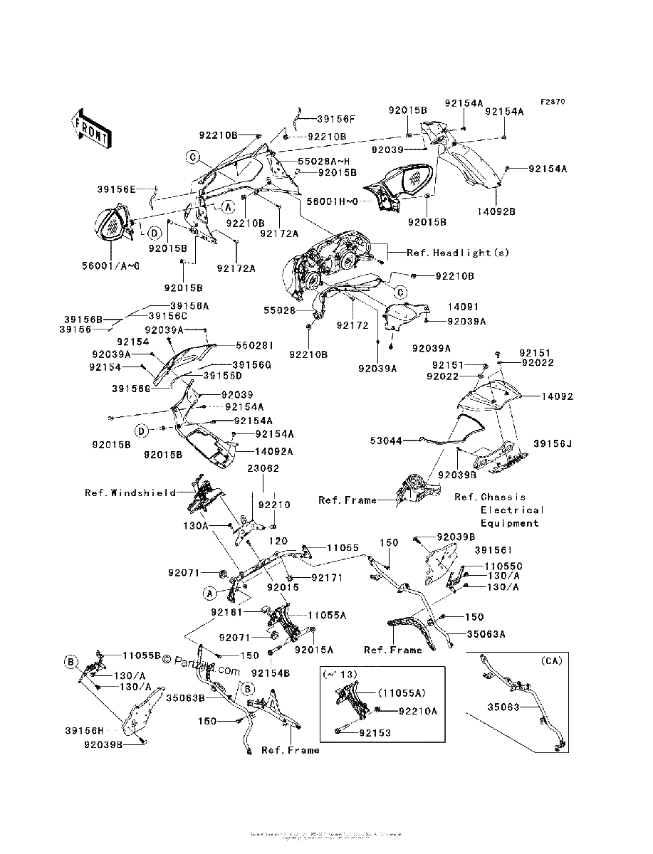Diagrama de COWLING UPPER