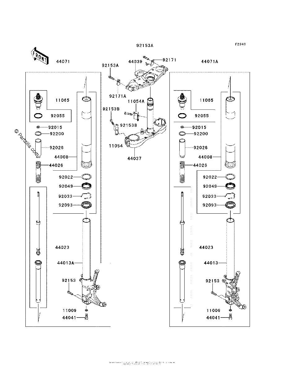 Diagrama de FRONT FORK
