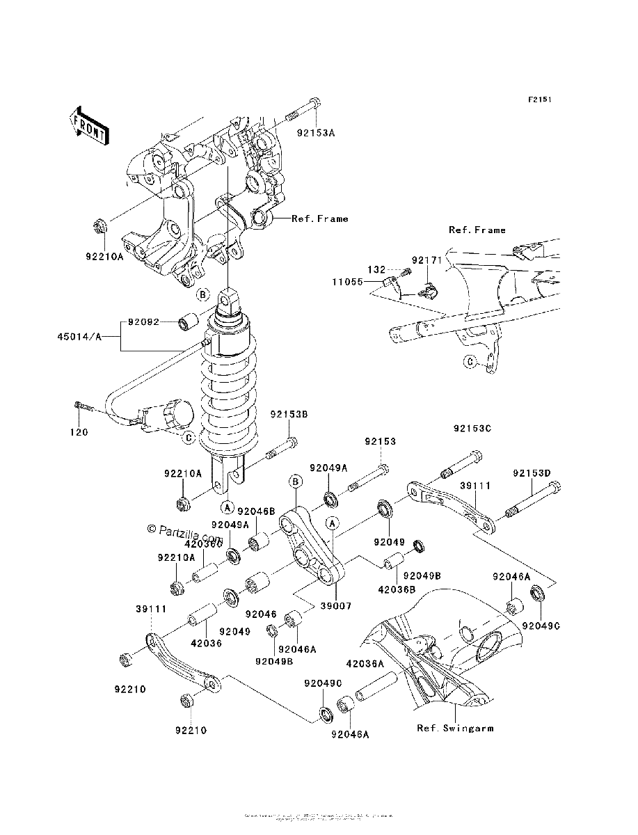 Diagrama de SUSPENSION SHOCK ABSORBER