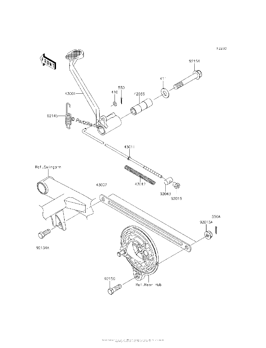 Diagrama de BRAKE PEDAL