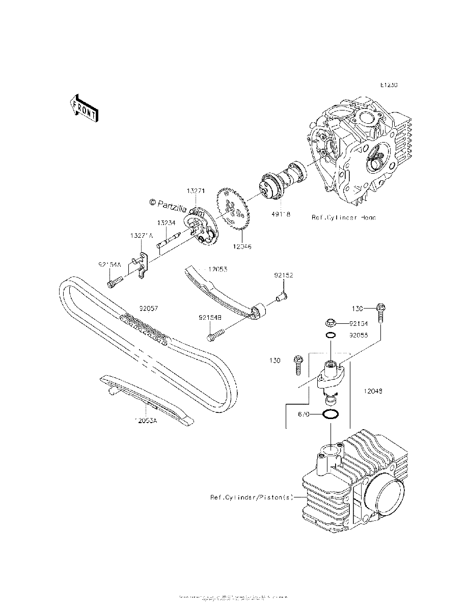 Diagrama de CAMSHAFT S TENSIONER