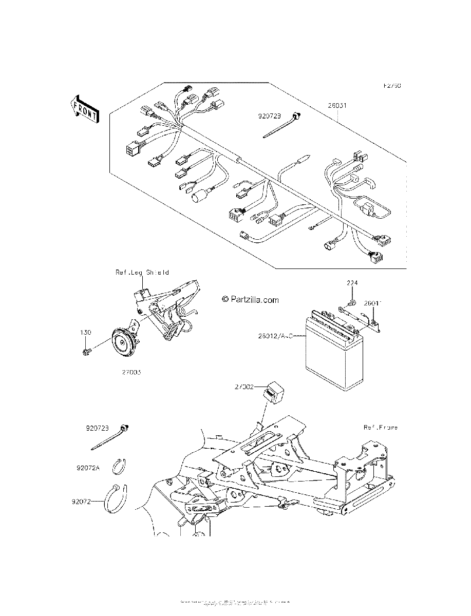 Diagrama de CHASSIS ELECTRICAL EQUIPMENT