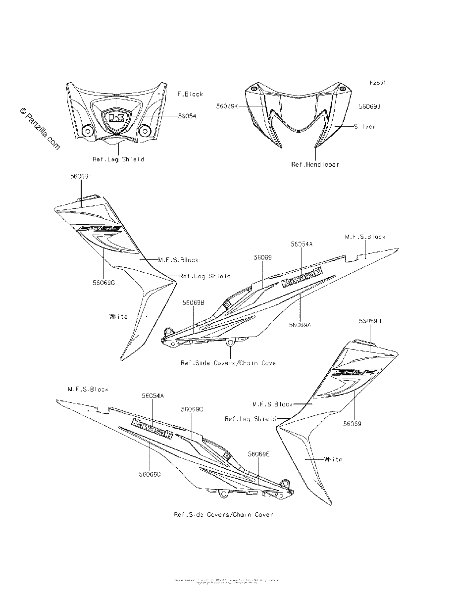 Diagrama de DECALS SILVER