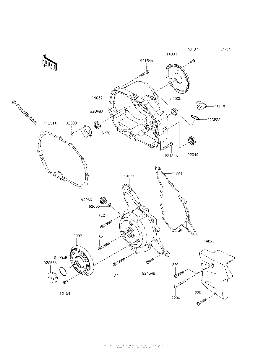 Diagrama de ENGINE COVER S