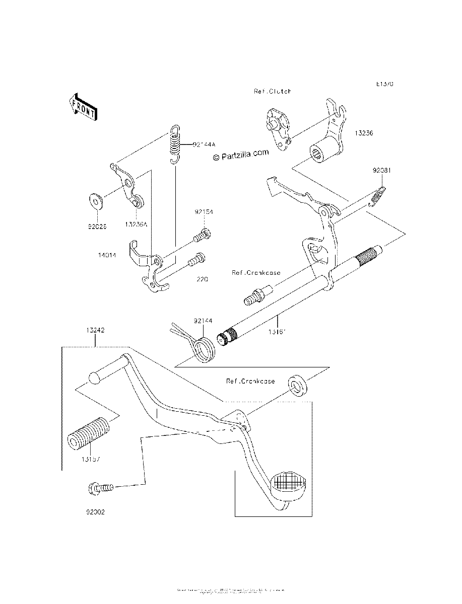 Diagrama de GEAR CHANGE MECHANISM