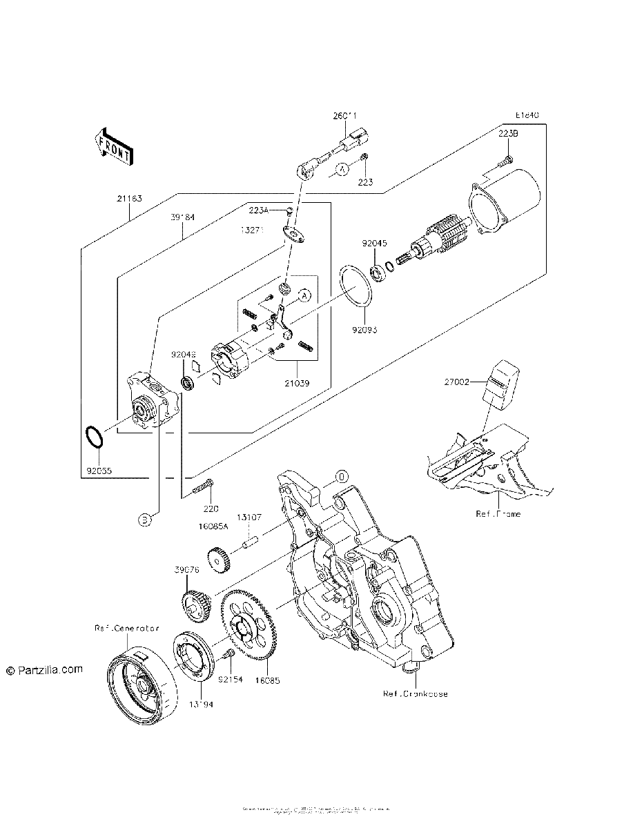 Diagrama de STARTER MOTOR