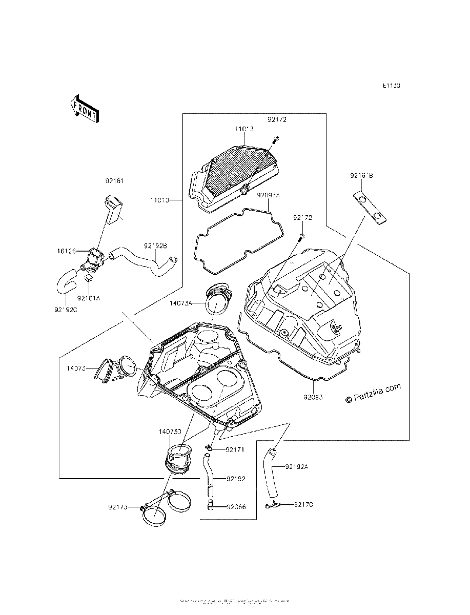 Diagrama de AIR CLEANER