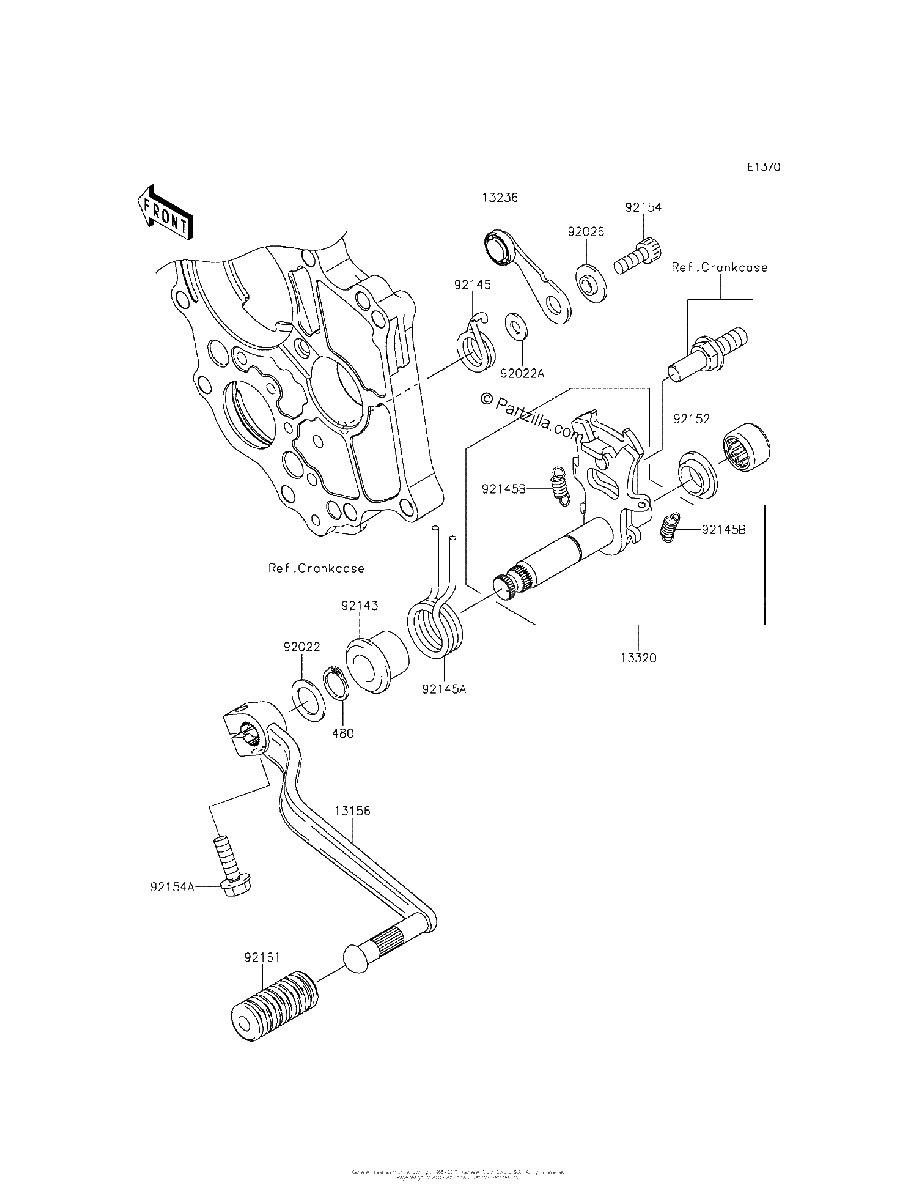 Diagrama de GEAR CHANGE MECHANISM
