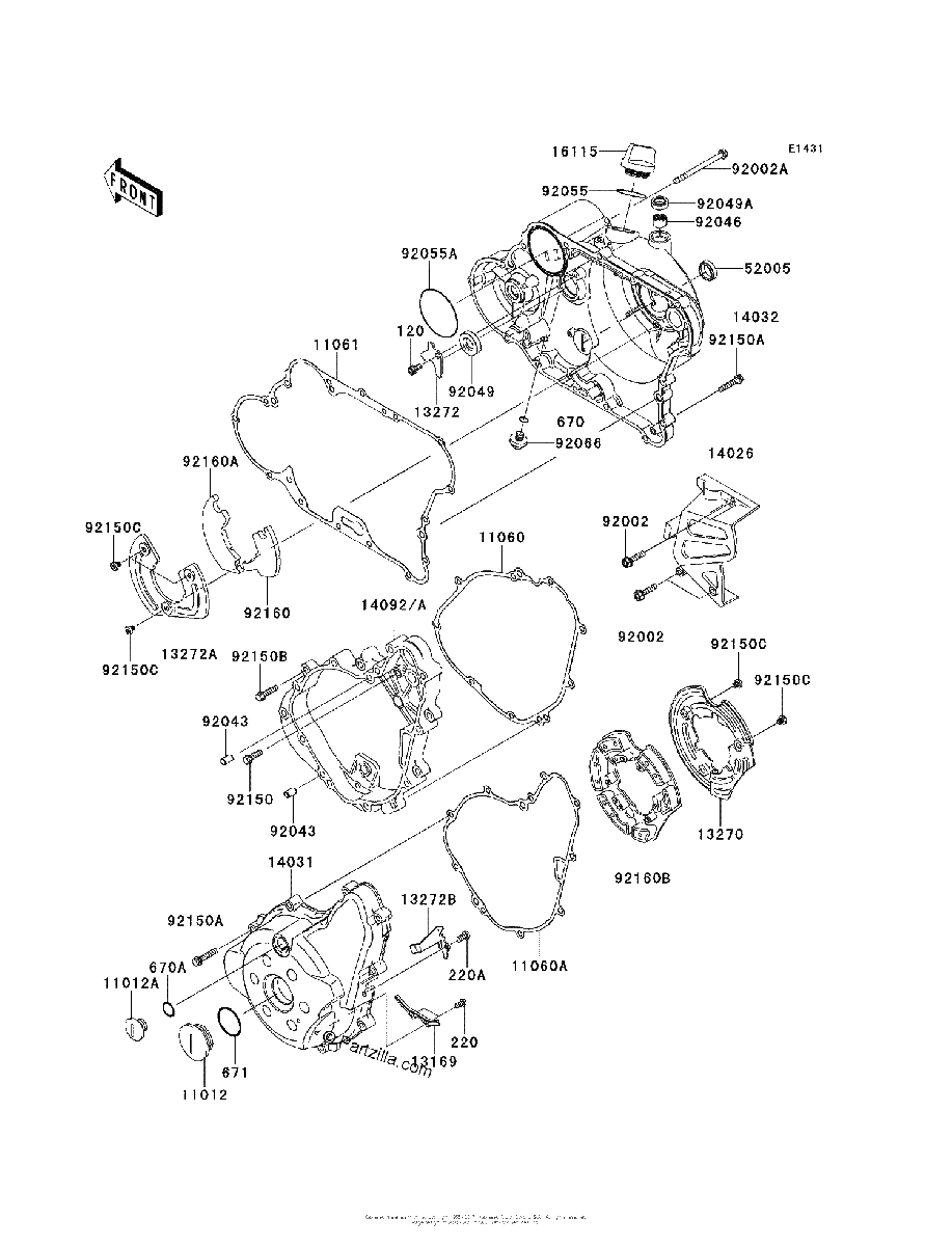 Diagrama de ENGINE COVER S