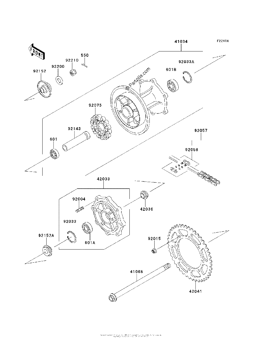 Diagrama de REAR HUB ECF EES