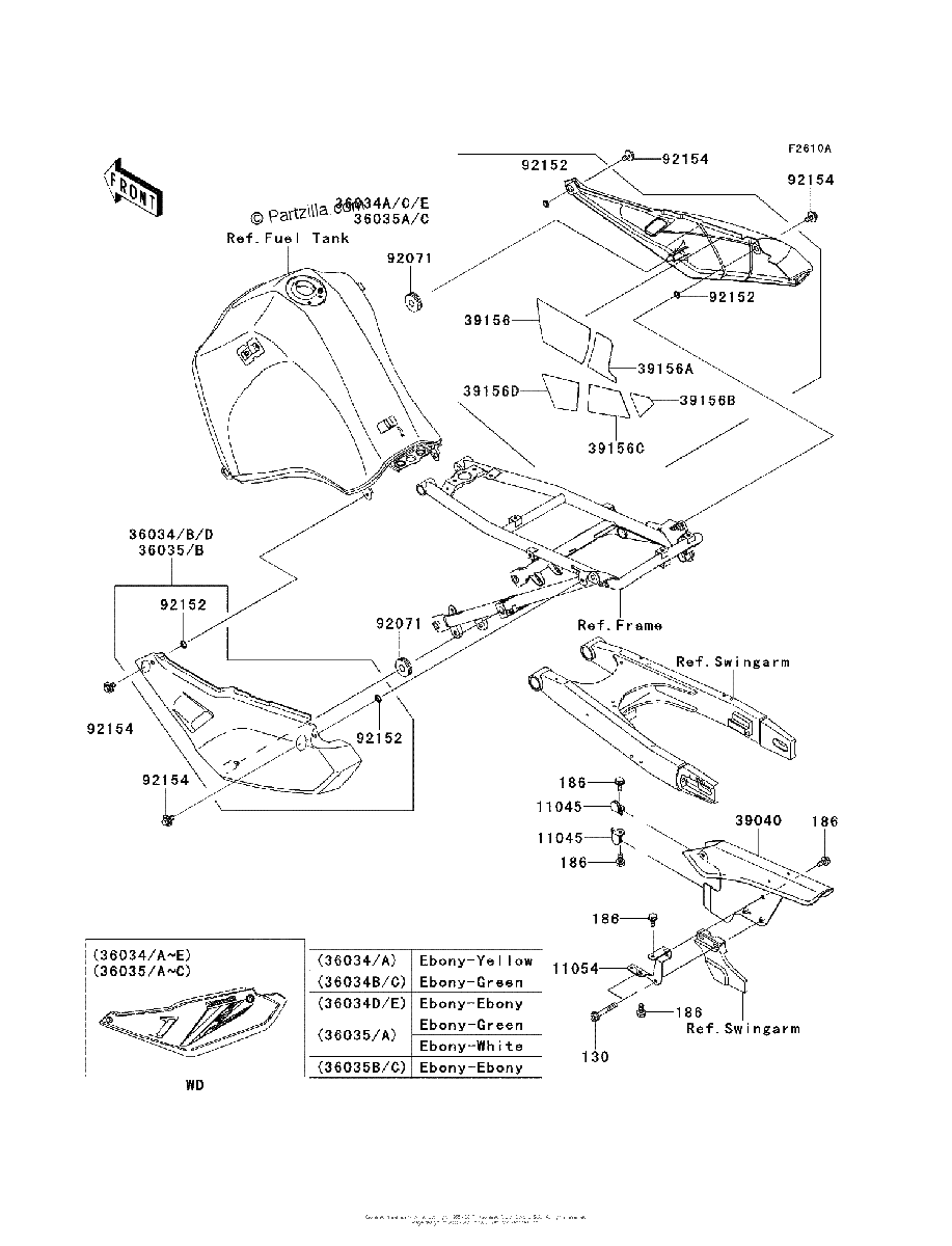 Diagrama de SIDE COVERS CHAIN COVER EDF EEF