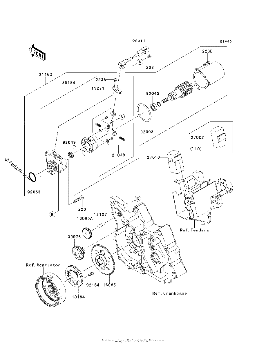 Diagrama de STARTER MOTOR