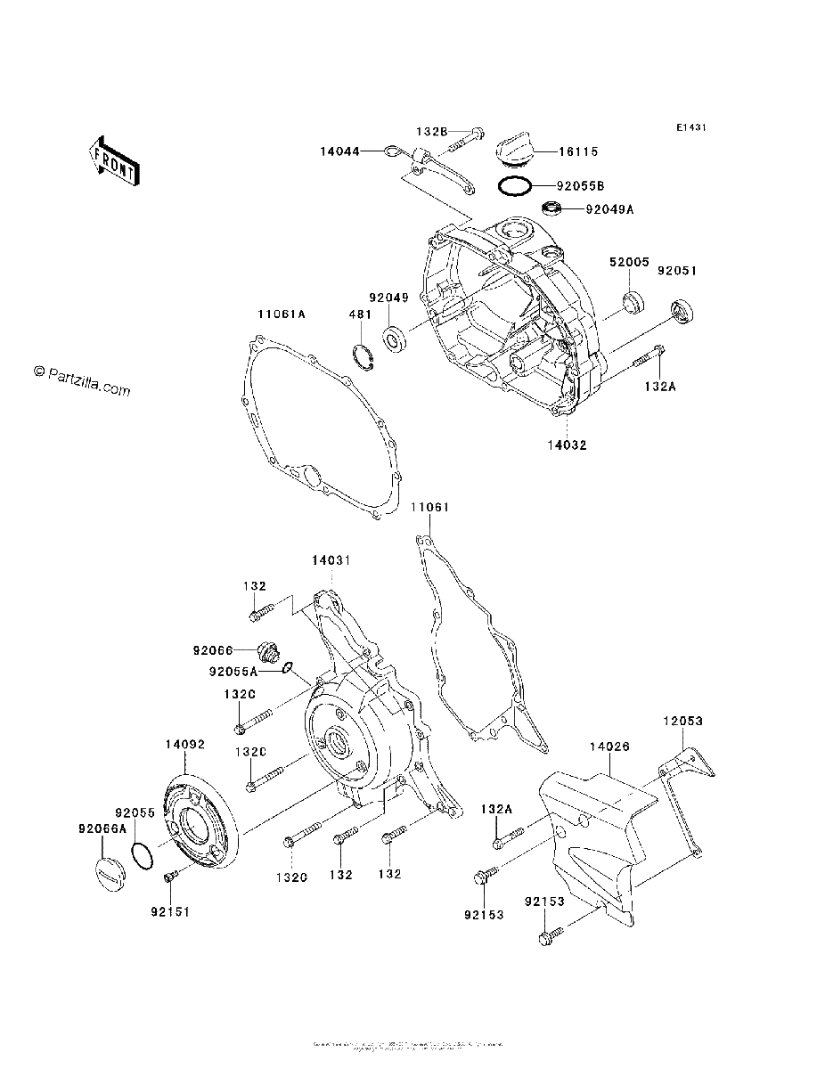 Diagrama de ENGINE COVER S