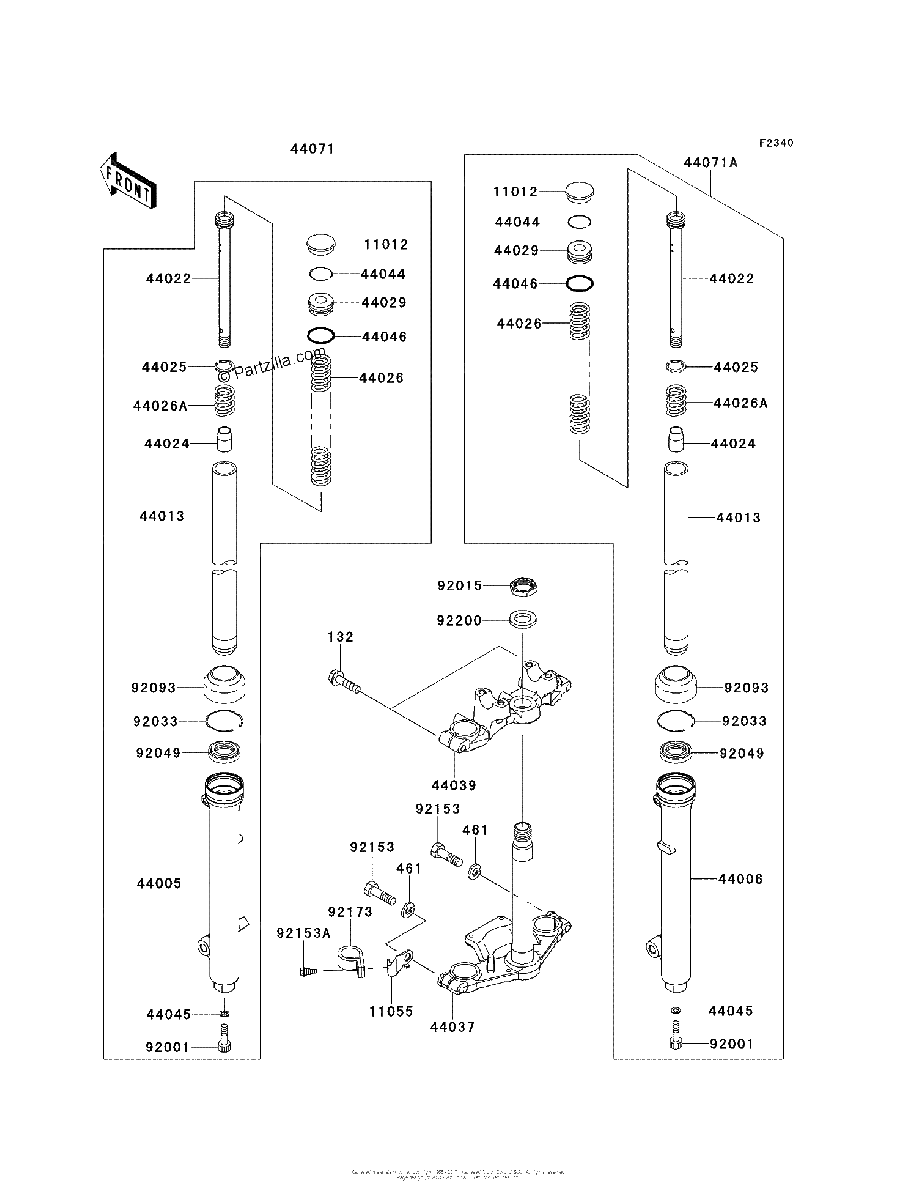 Diagrama de FRONT FORK