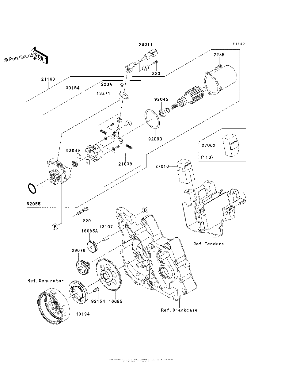 Diagrama de STARTER MOTOR