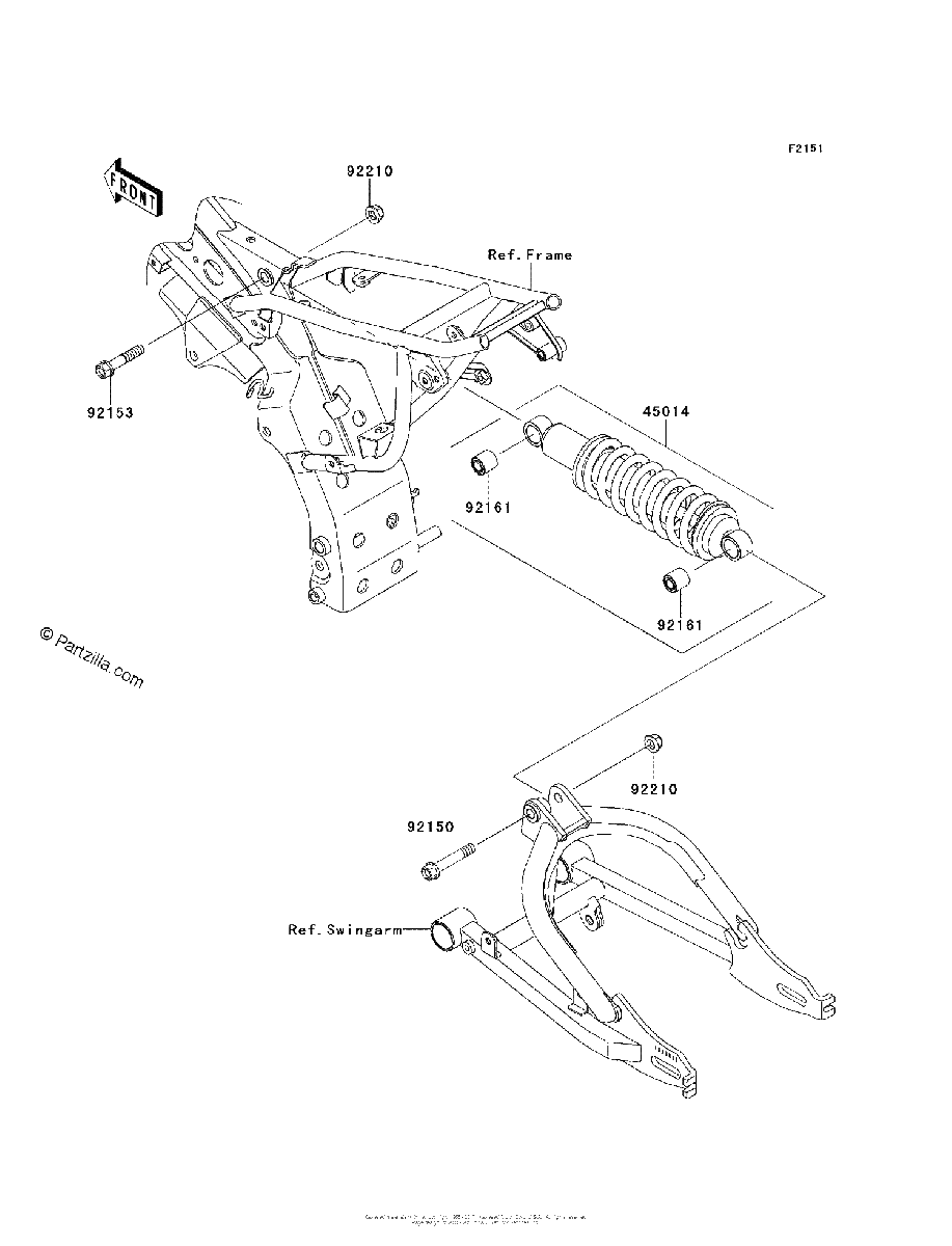 Diagrama de SUSPENSION SHOCK ABSORBER