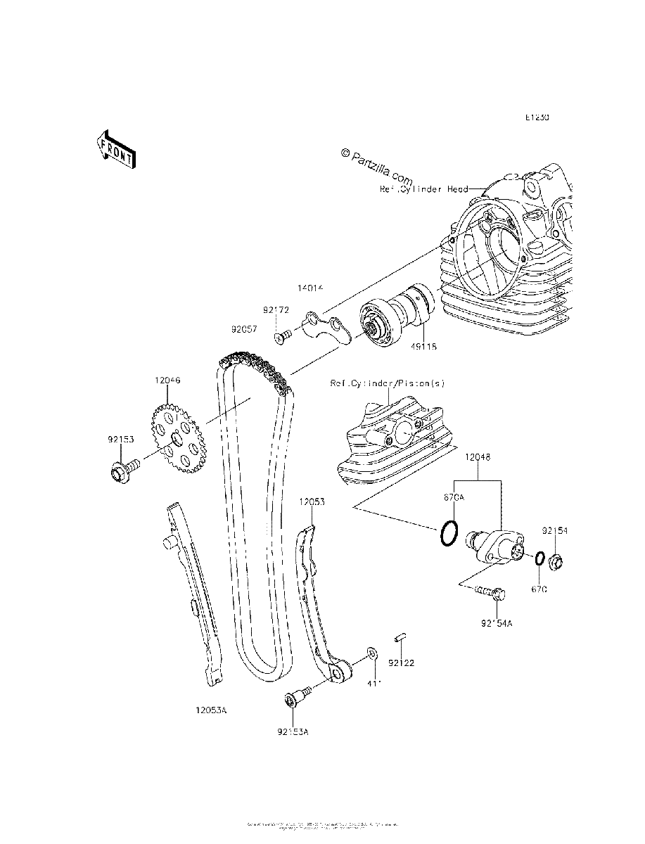Diagrama de CAMSHAFT S TENSIONER