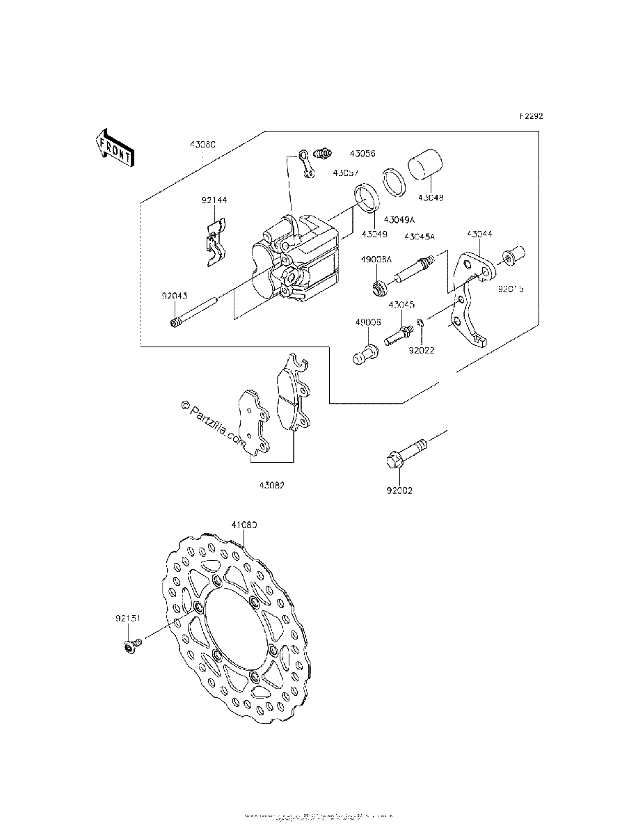 Diagrama de FRONT BRAKE