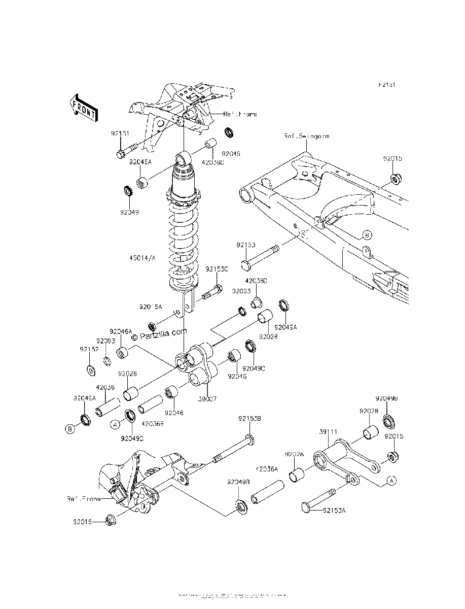 Diagrama de SUSPENSION SHOCK ABSORBER