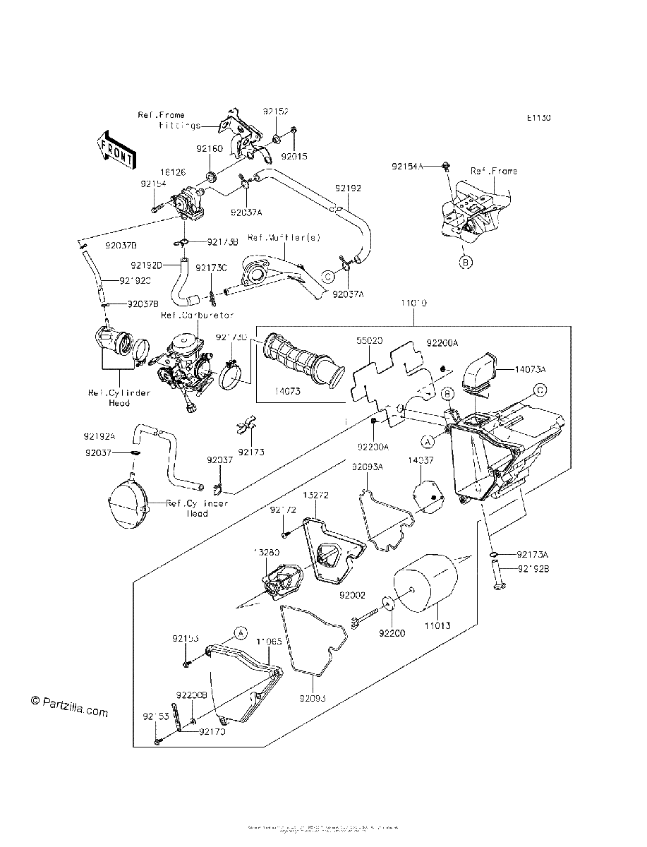 Diagrama de AIR CLEANER